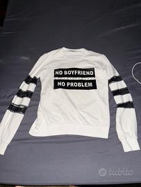 Maglia Bianca con nero e con scritta