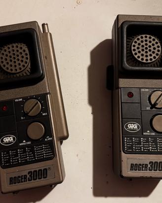Coppia Walkie Talkie Vintage GIG ROGER 3000