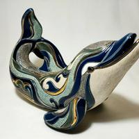Scultura ceramica delfino edizione limitata 