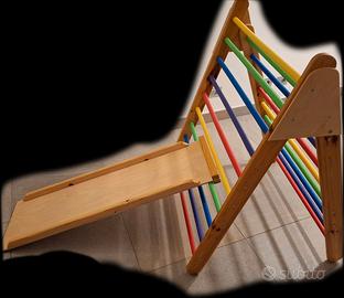 Triangolo di Pikler Grande + scivolo - Montessori