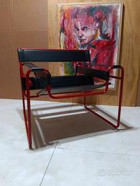 Knoll Wassily B3 in Cuoio nero Red Matt – NUOVA