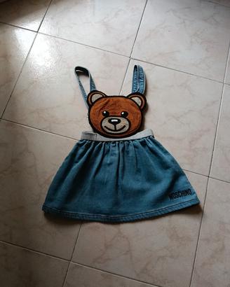 VESTITO DI JEANS MOSCHINO BAMBINA DI  3 ANNI