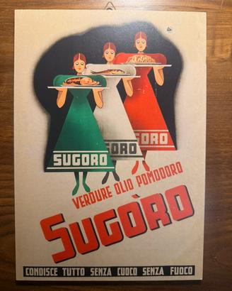 Stampa su legno Pubblicità Sugoro