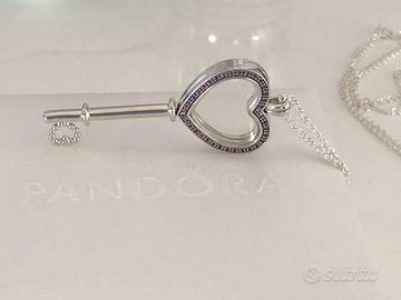 Pandora collana con pendente chiave del mio cuore