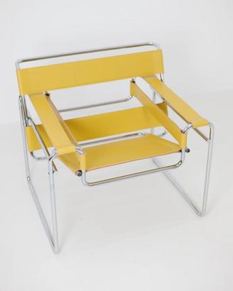 KNOLL poltrona WASSILY (NUOVA) in cuoio Senape