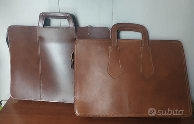 Valigette cuoio porta documenti vintage 