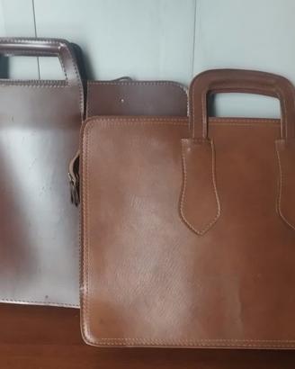 Valigette cuoio porta documenti vintage 