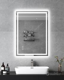 Specchio LED con illuminazione, 50 x 70 cm