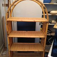 Libreria in bambù anni 70