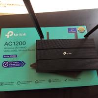 Modem Router TP-Link Archer VR400 + Range Extender