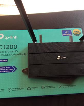 Modem Router TP-Link Archer VR400 + Range Extender