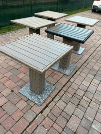 Tavoli da esterno per giardino o bar