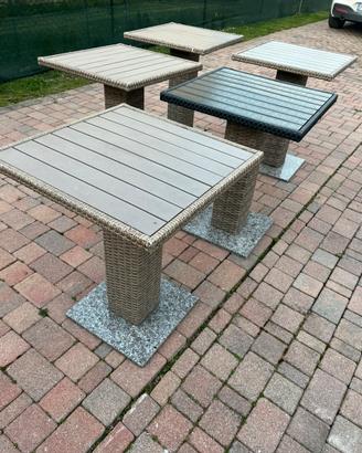 Tavoli da esterno per giardino o bar