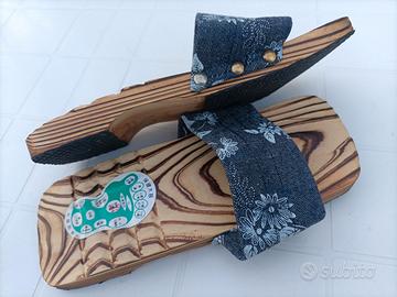 Zoccoli in legno, stile giapponese 