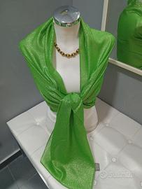 stola coprispalle colore verde Prato tessuto
