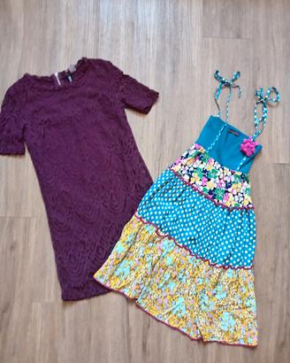 Set 2 vestiti per ragazzina. Taglia 12/14 anni. 