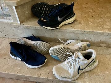 Set tre paia di scarpe running Nike 44