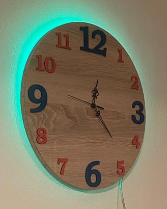 Orologio da parete diametro 40 cm retroilluminato