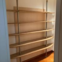 LIbreria legno e acciaio