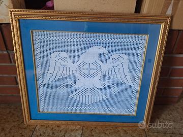 Quadro ad uncinetto fatto a mano
