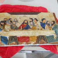 Quadro ultima cena in ceramica