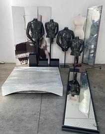 ARREDAMENTO ACCESSORI NEGOZIO (MANICHINI SPECCHI)