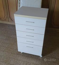 cassettiera con ruote cassetti batistella moderna