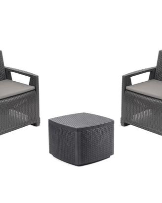 Set da giardino rattan luxury