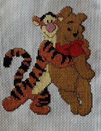 Ricamo a punto croce raffigurante Winnie the Pooh