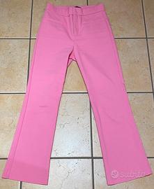 Pantaloni Dritti Rosa Zara