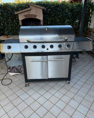 Barbecue a gas char broil