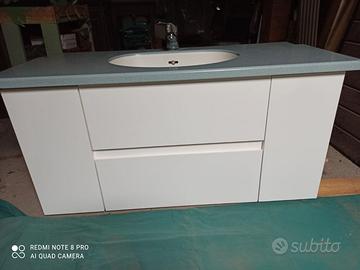 Mobile bagno Corian completo lavabo + rubinetto
