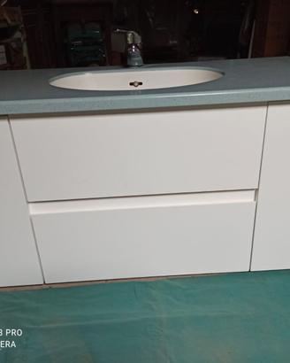Mobile bagno Corian completo lavabo + rubinetto