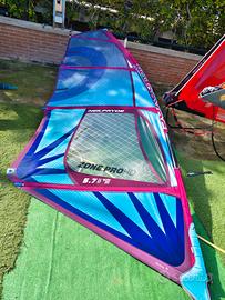 Vela windsurf NP 5.7 con albero NP 4m. 