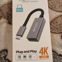 Adattatore USB-C a DisplayPort  4K 