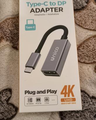 Adattatore USB-C a DisplayPort  4K 