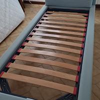 Letto singolo imbottito sfoderabile