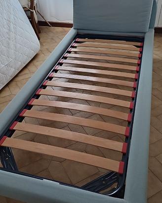 Letto singolo imbottito sfoderabile