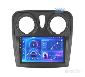 RADIO GPS 9'' ANDROID 13 RENAULT SANDERO 14-17 2 D