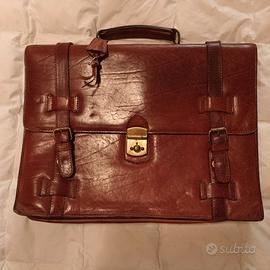 Borsa documenti/pc Raldo Raffa, pelle, artigianale