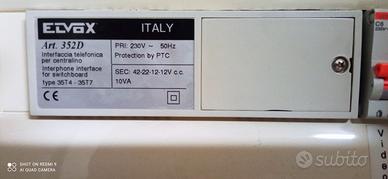 Interfaccia Citotelefonica Elvox 352D
