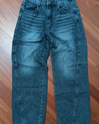 Pantalone jeans baggy - Streetwear - Nero