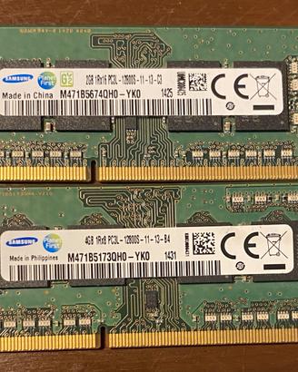 Samsung 2 RAM Memory 4+2 gb - M471B5173QH0-YK0