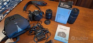 Fotocamera CANON EOS 450D con obiettivi
