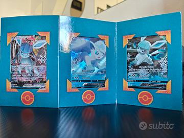 Pokemon displayGlaceon Vmax/Vulpix Alola/Glaceon V