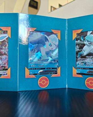 Pokemon displayGlaceon Vmax/Vulpix Alola/Glaceon V