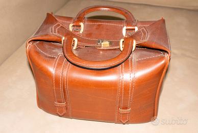 Bauletto in vera pelle anni 60