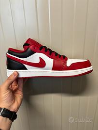 Air Jordan 1 Low white/gym red/black tg 46/12