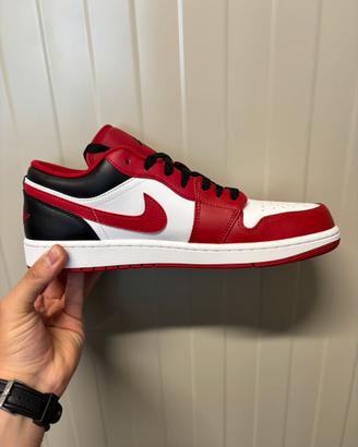 Air Jordan 1 Low white/gym red/black tg 46/12