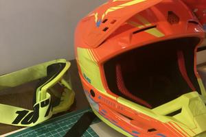 Casco Alpinestrars sm 5 e maschera 100%